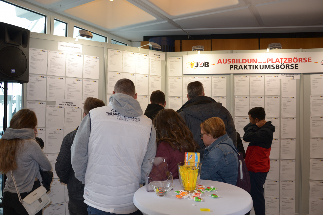 Die Ausbildungs- und Praktikumsplatzsbörse auf der letzten JOB Messe